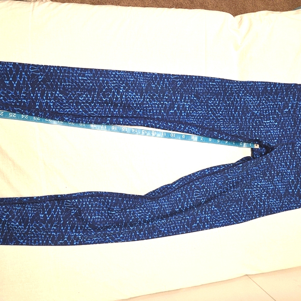 lululemon athletica Blue Patterned Leggings